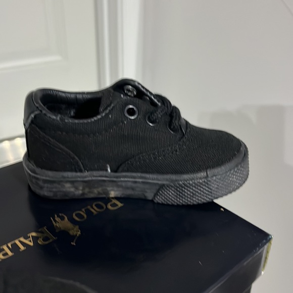 Polo Ralph Lauren Vaughn canvas boat shoes sneakers new Toddlers size 4 - Picture 4 of 9